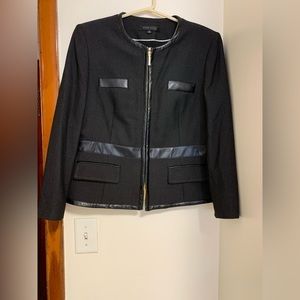 Anne Klein Faux Leather Jacket size 14P